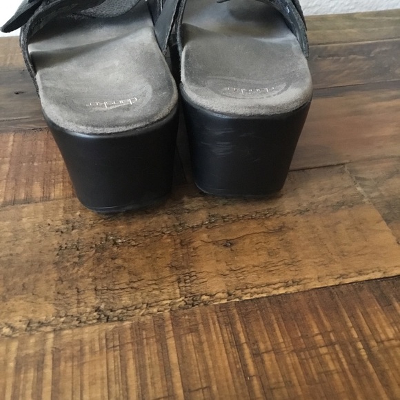 DANSKO Sophie Iridescent Shimmer Buckle Clogs Size 38 - Picture 4 of 8